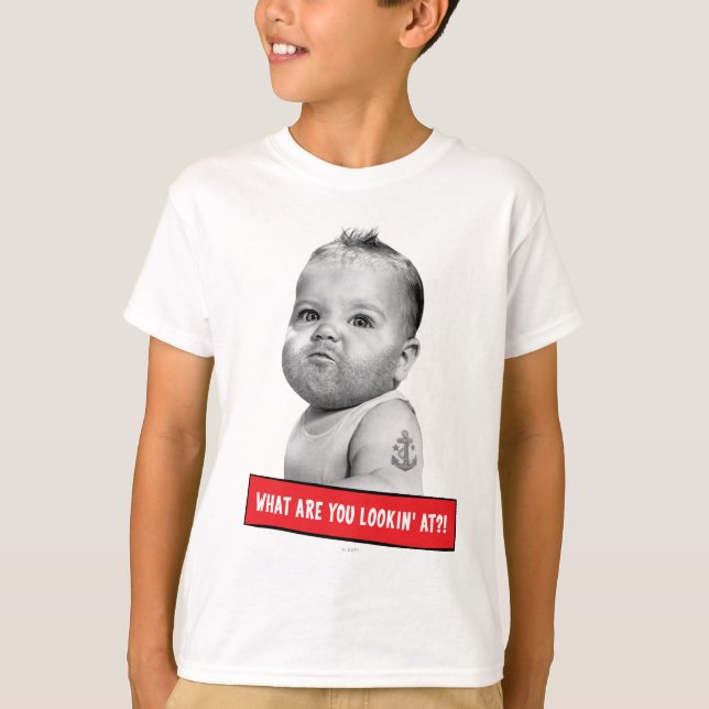 T-shirt Bébé dur de Beared (Devant)