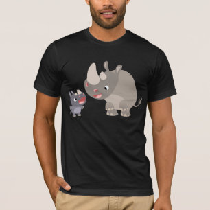 T-shirt Bébé et T-shirt Big Rhino Cartoon Rhino