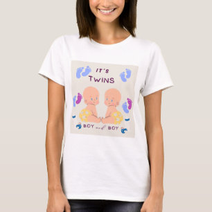 T-shirt Bébé frères jumeaux
