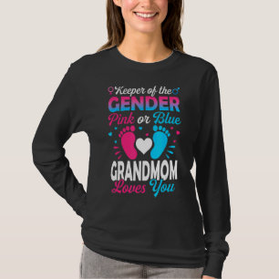 T-shirt Bébé Genre Révéler Douche Rose Ou Bleu Grand-Mère