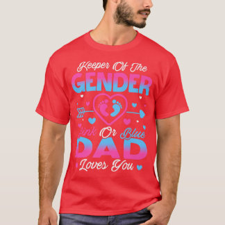 T-shirt Bébé Genre Révéler Douche Rose Ou Bleu Papa Aime Y