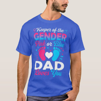 T-shirt Bébé Genre Révéler Douche Rose Ou Bleu Papa Aime Y
