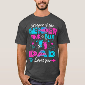 T-shirt Bébé Genre Révéler Douche Rose Ou Bleu Papa Aime Y
