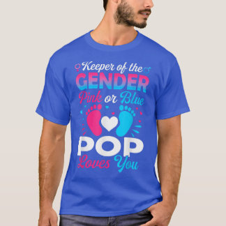 T-shirt Bébé Genre Révéler Douche Rose Ou Bleu Pop Aime Y