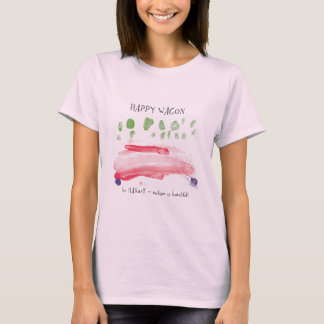 T-shirt Bébé heureux de dames de chariot - poupée par