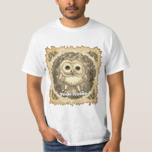 T-shirt bébé hibou Nouvelle Lune