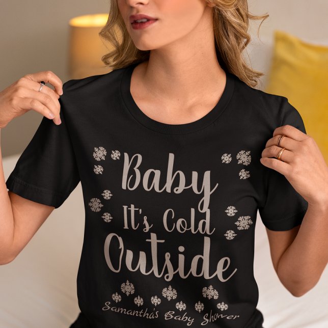 T-shirt Bébé Il fait froid dehors (Créateur téléchargé)