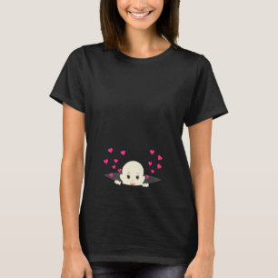T-shirt Bébé jetant un coup d'oeil avec la chemise de