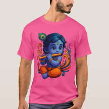 Bébé Krishna avec Flûte - Vibes de paix | 3D dynam