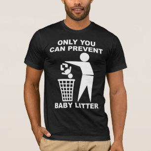 T-shirt Bébé Litière Chemise Drôle Humour