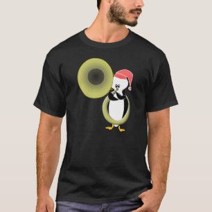 T-shirt Bébé manchot jouant du tuba