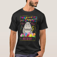 Bébé mignon Hippo 5 Anniversaire Animal Hippopotam