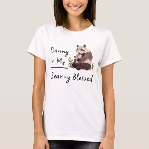 T-shirt Bébé + Moi = Très Heureux Panda Assorti