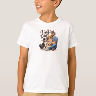 T-shirt Bébé Papa Chien – Amoureux de Chiots Migno