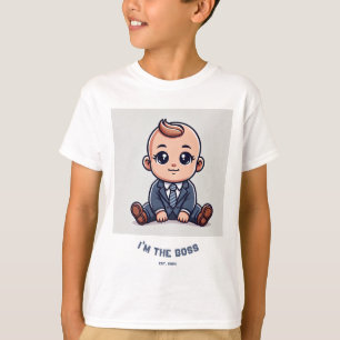 T-shirt bébé personnalisé - "I'm the Boss"