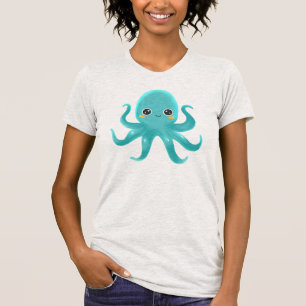 T-shirt Bébé pieuvre mignon