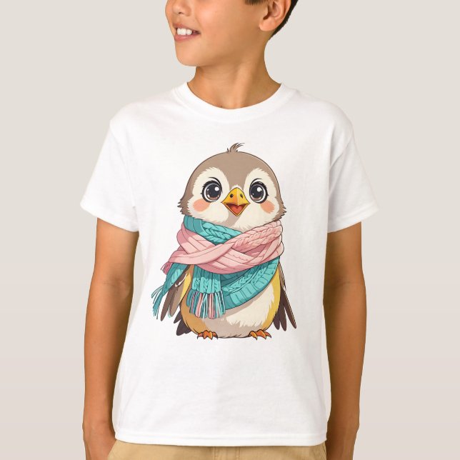 T-shirt Bébé Pinguin saison météo (Devant)