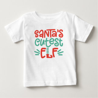 T-shirt bébé pour elfe de Noël de père Noël