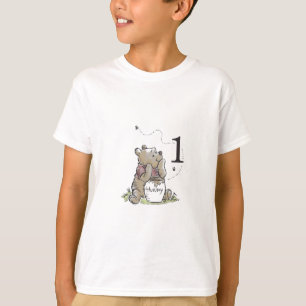 T-shirt bébé premier anniversaire aquarelle person