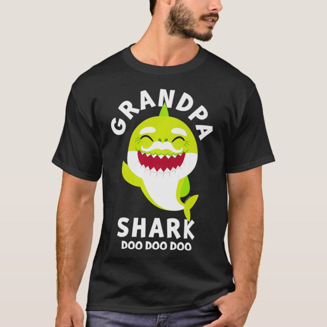 T-shirt Bébé requin grand-père requin Premium (Devant)