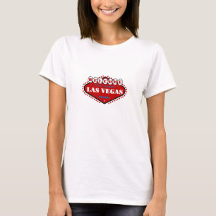 T-shirt Bébé rouge de dames de logo de Las Vegas - pièc