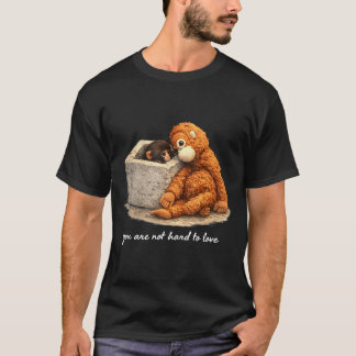 T-shirt Bébé singe mignon adorable poing hommes femmes enf