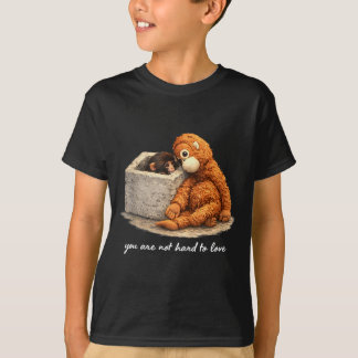 T-shirt Bébé singe mignon adorable poing hommes femmes enf