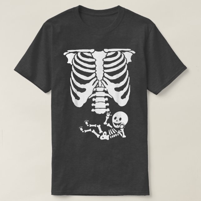 T-shirt Bébé Squelette côtes  (Design devant)