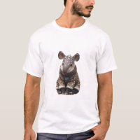 Bébé Tapir Mignon dans un Pull Tricoté Cosy