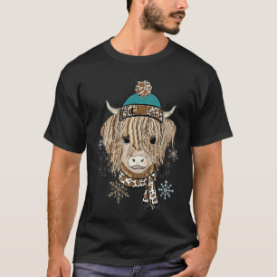 T-shirt Bébé vache des Highlands Je gèle Noël