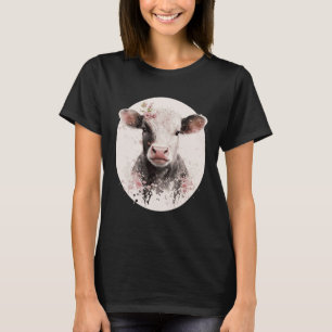 T-shirt Bébé vache Sakura Fleur de cerisier japonaise Ferm