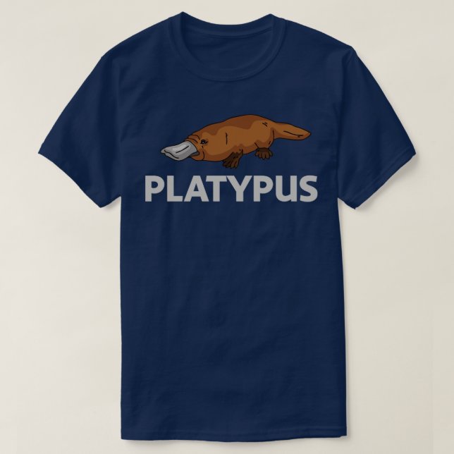 T-shirt bec de canard de platypus (Design devant)