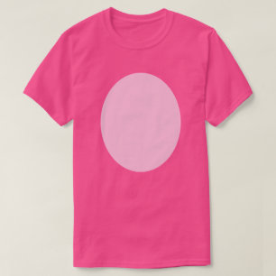 T-shirt bécasseau à fourrure rose de porc