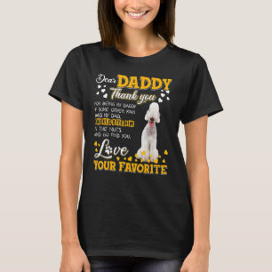 T-shirt Bedlington Terrier Cher Papa Merci D'Être