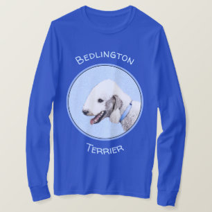 T-shirt Bedlington Terrier Peinture - Art Chien original