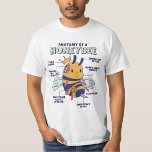 T-SHIRT BEE ANATOMY CUTE
