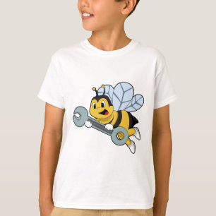 T-shirt Bee as Mechanic with Wrench