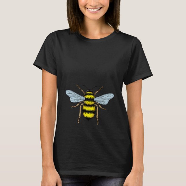 T-shirt Bee Bumblebee Pocket The Beekeeper Hive Honeybee (Devant)