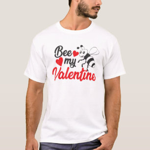 T-shirt Bee My Valentine Funny Pun Joke Valentines Day Cou