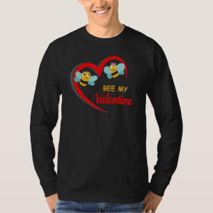 T-shirt Bee My Valentine Love Heart V Day