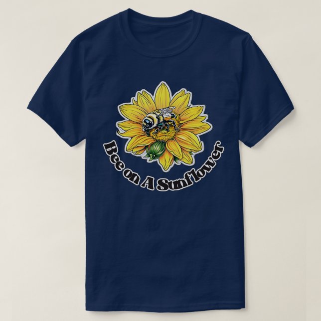 T-shirt Bee on A Sunflower 86 (Design devant)