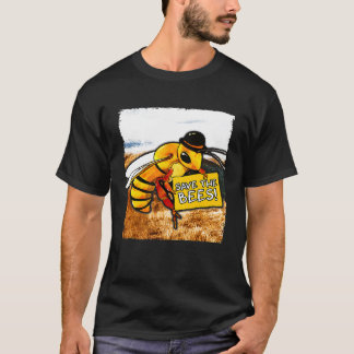 T-shirt Bee Prin Sauvez Les Abeilles Envirmentalis