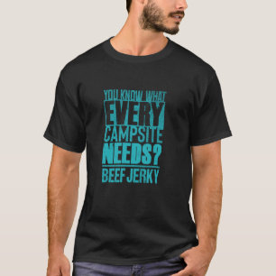 T-shirt Beef Jerky et amateur de camping u2013 Nourriture