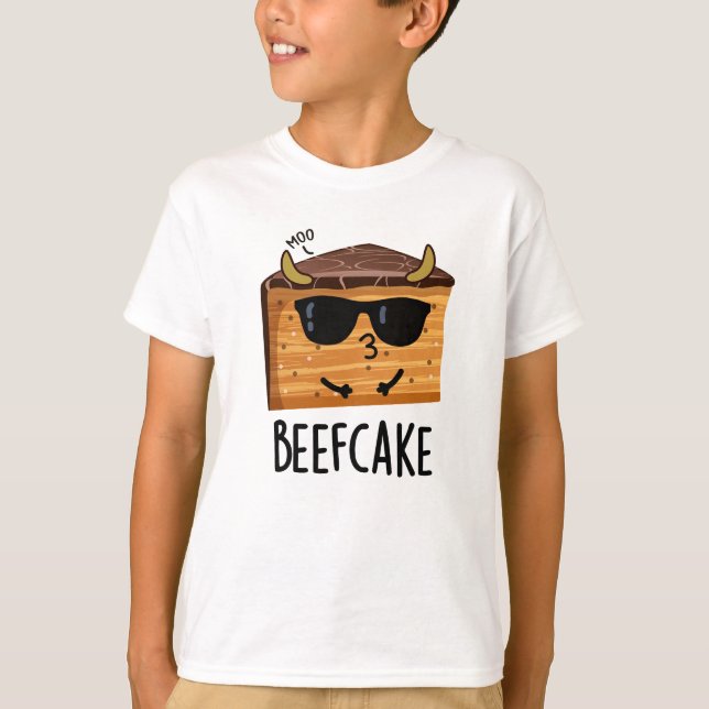 T-shirt Beefcake Funny Cake Pun (Devant)