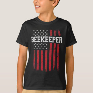 T-shirt Beekeeper Drapeau américain Patriot Patriotique Us