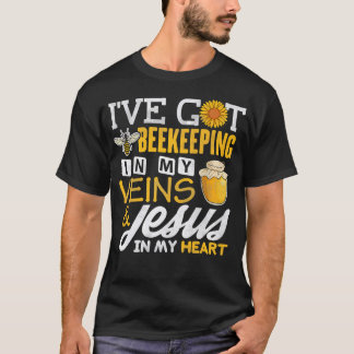 T-shirt Beekeeper Shirt Aiguille Dans Mes Veines Jésus Chr