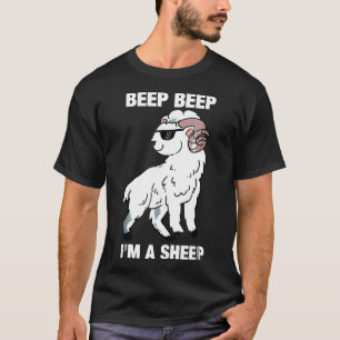 T-shirt Beep Beep Je suis un mouton drôle animal animal