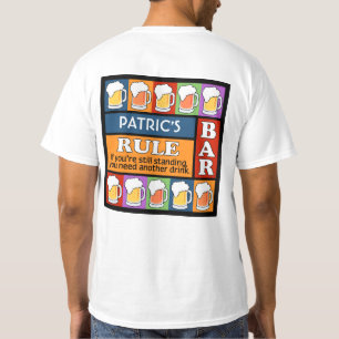 T-shirt BEER Bar Pop Art CUSTOM NOM vêtements