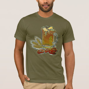 T-shirt Beer bretzel oktoberfest pub bar chute
