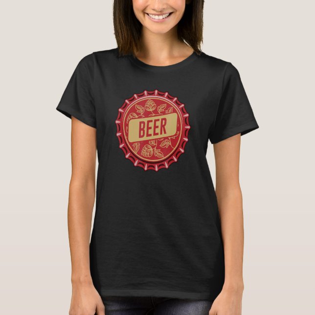 T-shirt Beer  Crown cork bottle top (Devant)